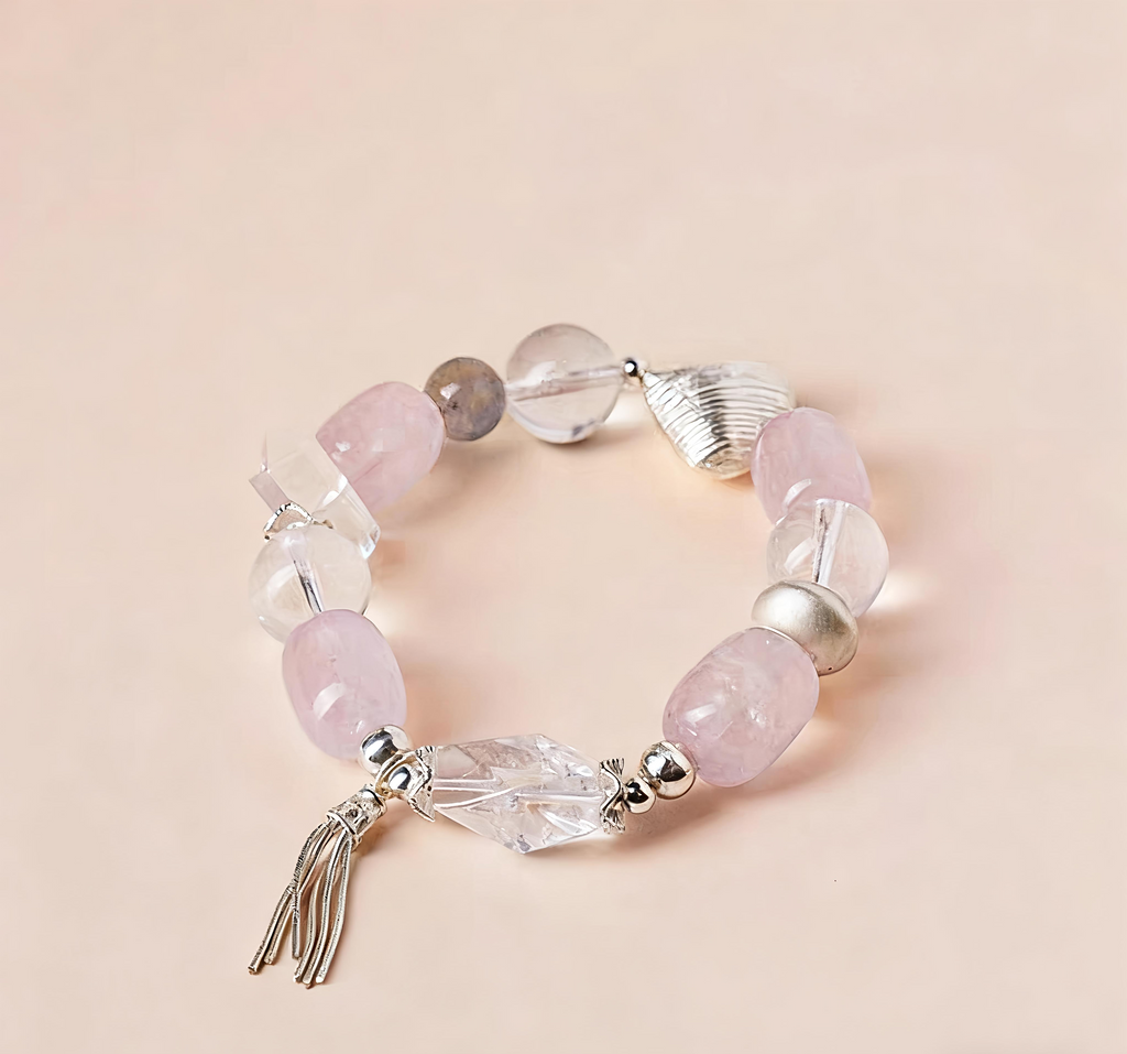 Pink Beach Crystal Bracelet